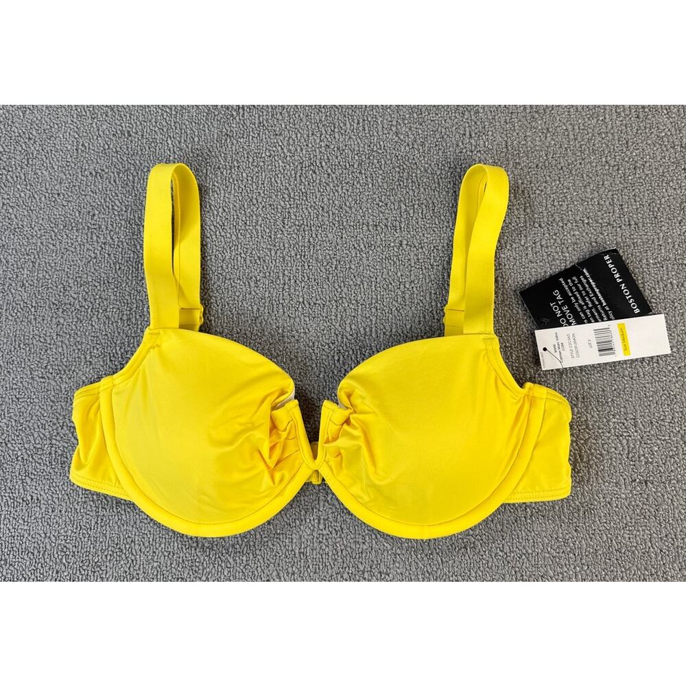 NWT Carmen‎ Marc Valvo Bikini Swim Top Underwire Swimwear Yellow Size Medium